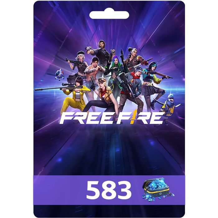بطاقة شحن جواهر فري فاير Free Fire – 583 Diamonds