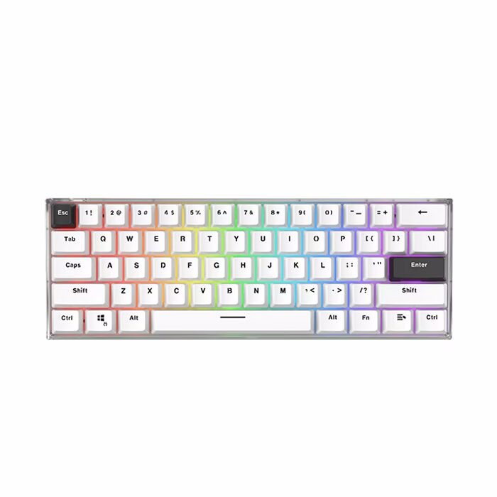 FANTECH MAXFIT61 FROST MK857 WIRELESS RGB MECHANICAL KEYBOARD