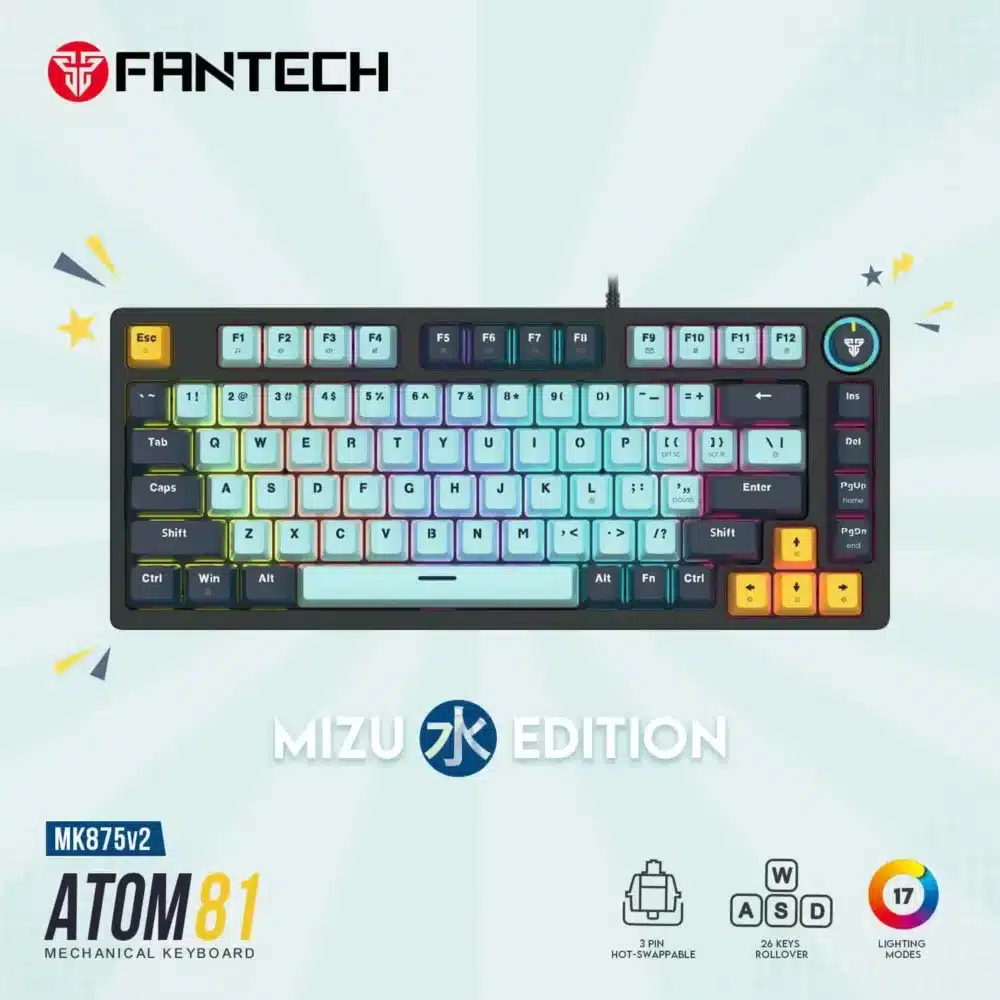 ⁦FANTECH ATOM81 MK875V2 MECHANICAL GAMING⁩ - الصورة ⁦3⁩