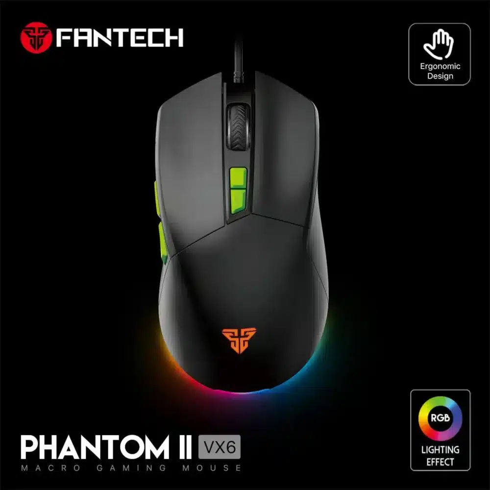 ⁦FANTECH PHANTOM II VX6 GAMING MOUSE⁩ - الصورة ⁦3⁩