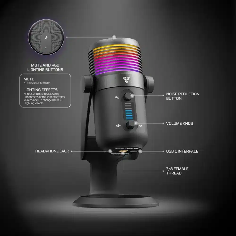 ⁦Fantech MCX03 LEVIOSA MAX CONDENSER MICROPHONE⁩ - الصورة ⁦4⁩