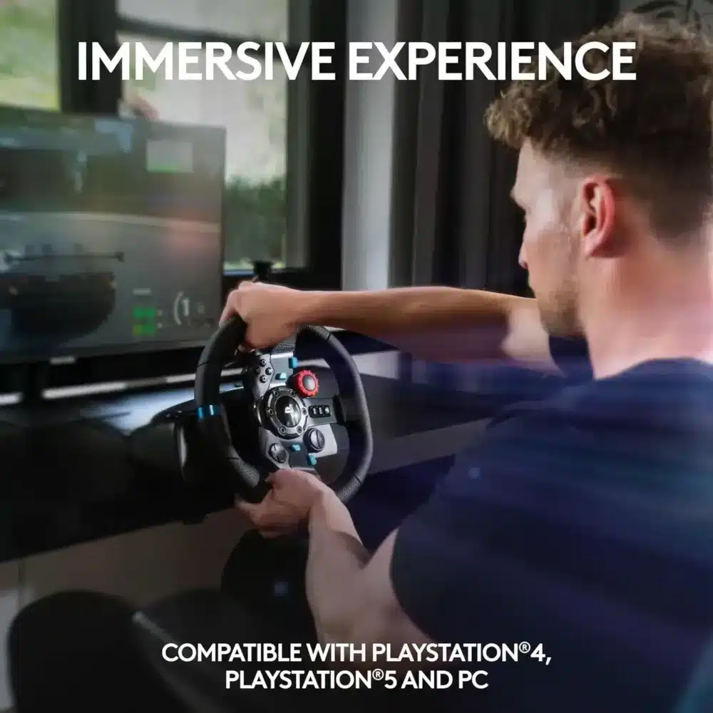 ⁦Logitech G29 Driving Force Racing Wheel and Floor Pedals⁩ - الصورة ⁦4⁩