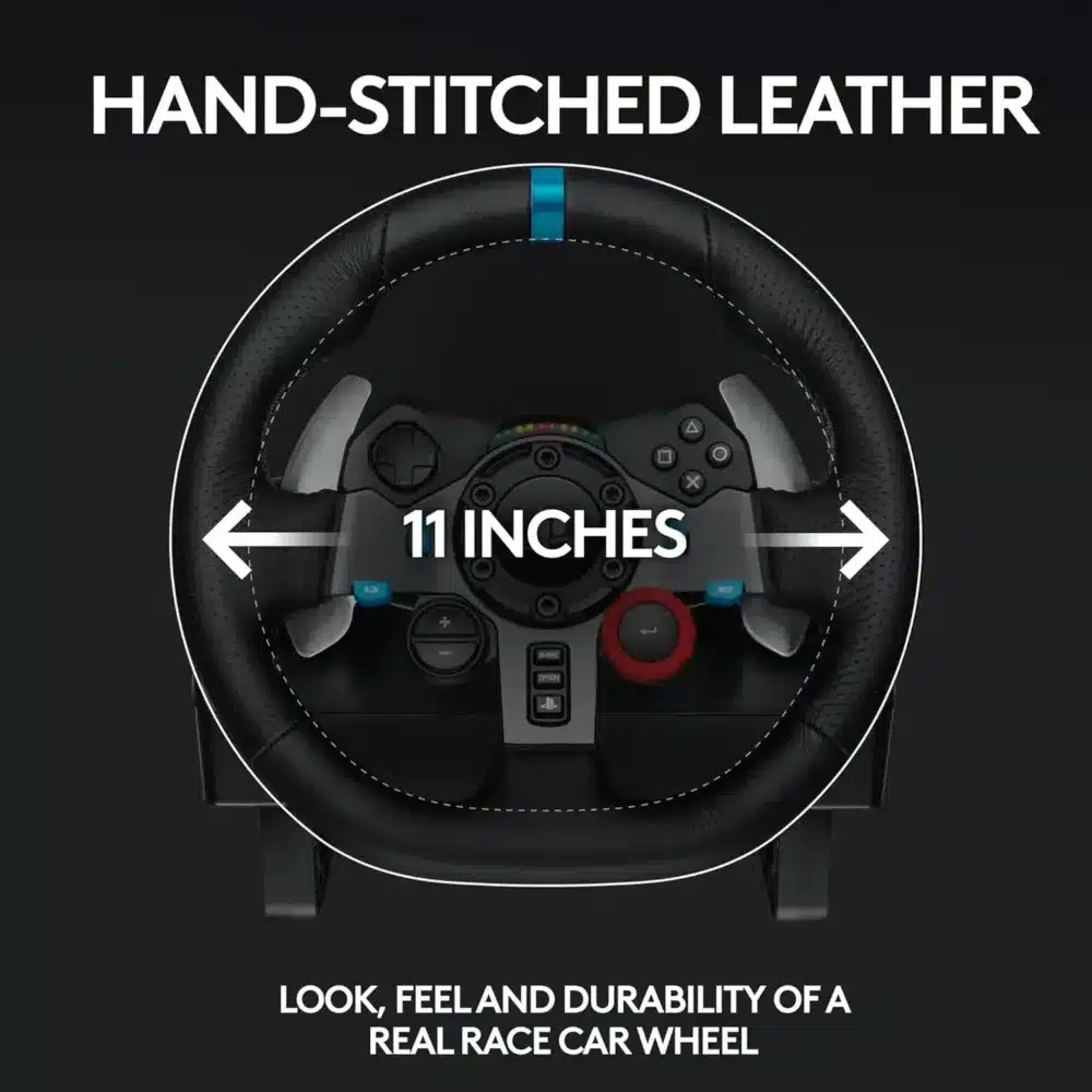 ⁦Logitech G29 Driving Force Racing Wheel and Floor Pedals⁩ - الصورة ⁦9⁩