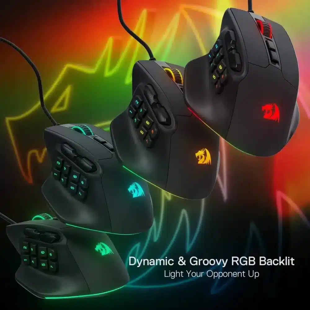⁦Redragon M811 Aatrox MMO Gaming Mouse⁩ - الصورة ⁦5⁩