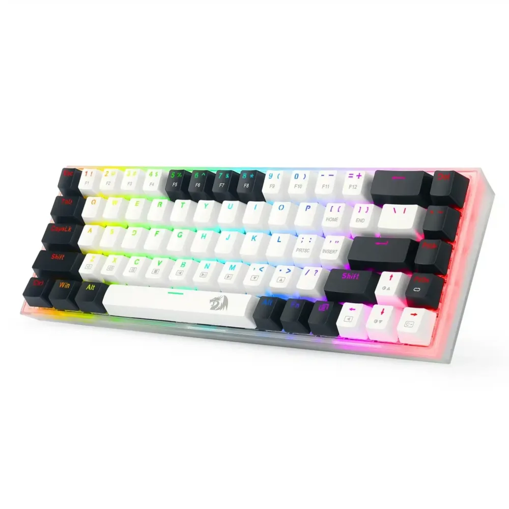 ⁦Redragon TS68-B Wired RGB Gaming Keyboard⁩ - الصورة ⁦2⁩