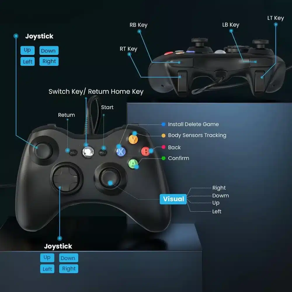 ⁦Xbox 360 Controller,USB Wired⁩ - الصورة ⁦2⁩
