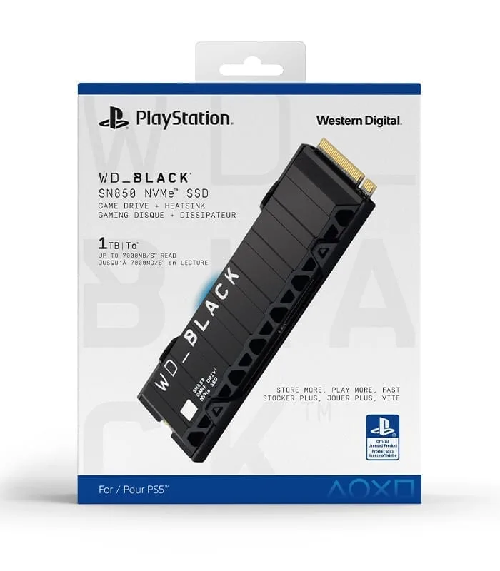 Western Digital 1TB SN850 NVMe SSD for PS5