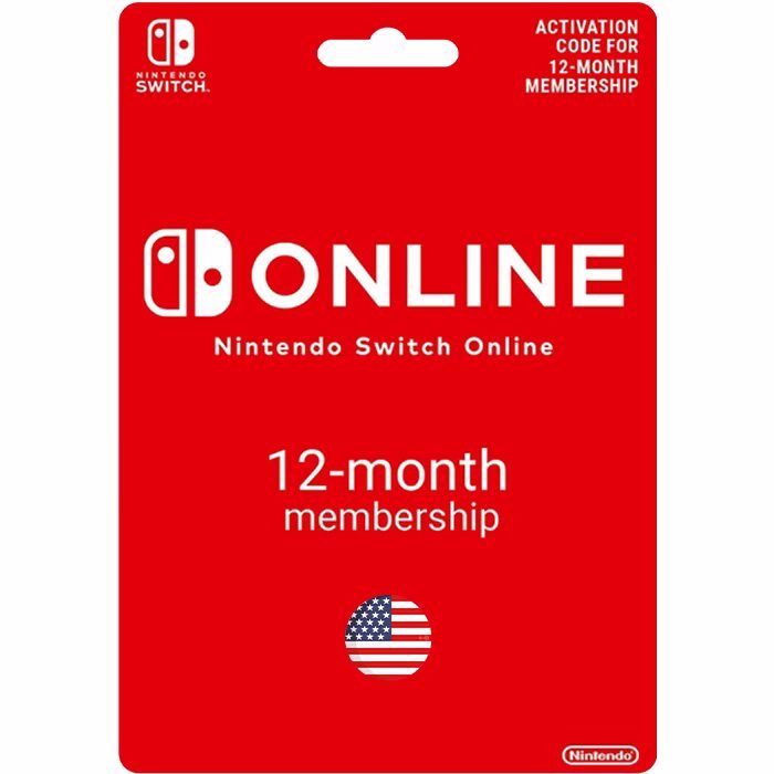 نينتندو أونلاين Nintendo Switch Online Membership US – 12 Months