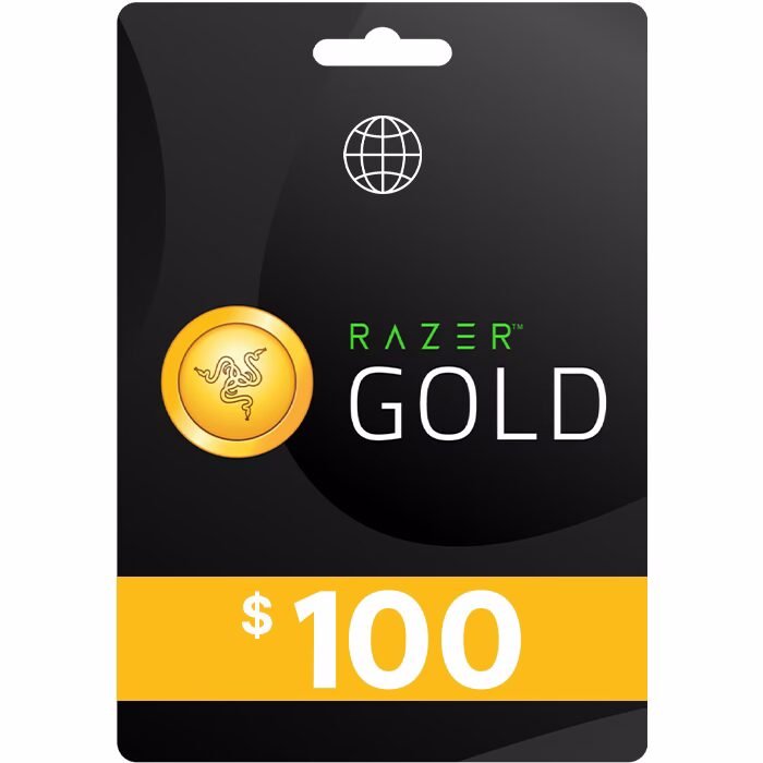 بطاقة شحن ريزر جولد 100$ (Razer Gold Gift Card)