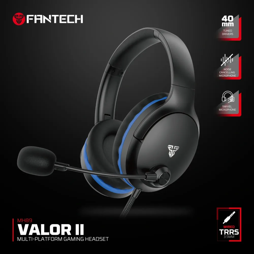 ⁦FANTECH MH89 VALOR II Multi-Platform Gaming Headset⁩ - الصورة ⁦2⁩