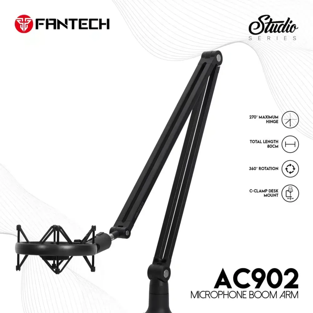 ⁦FANTECH AC902 ADJUSTABLE MICROPHONE STAND⁩ - الصورة ⁦2⁩