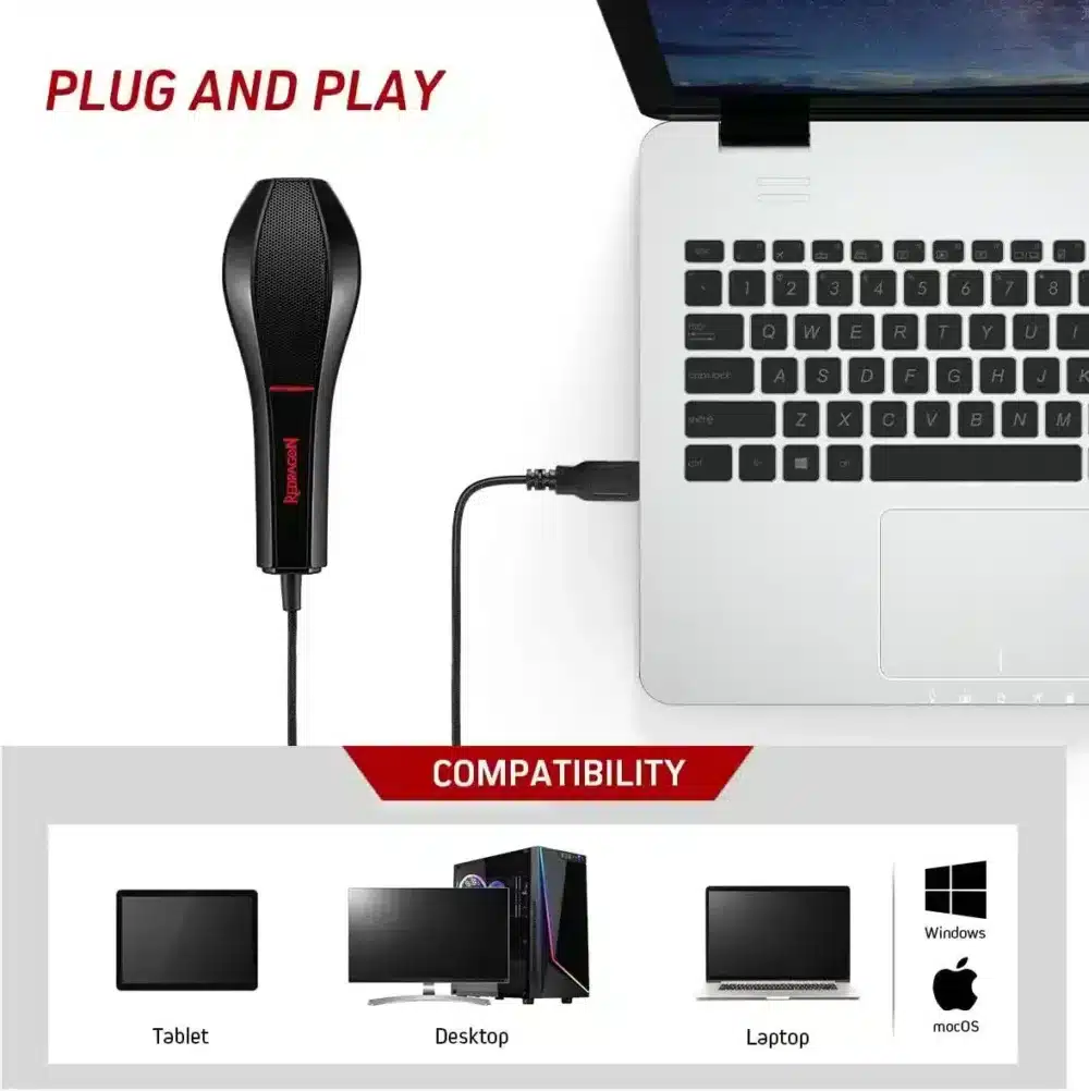 ⁦Redragon GM200 Gaming Stream Microphone⁩ - الصورة ⁦5⁩