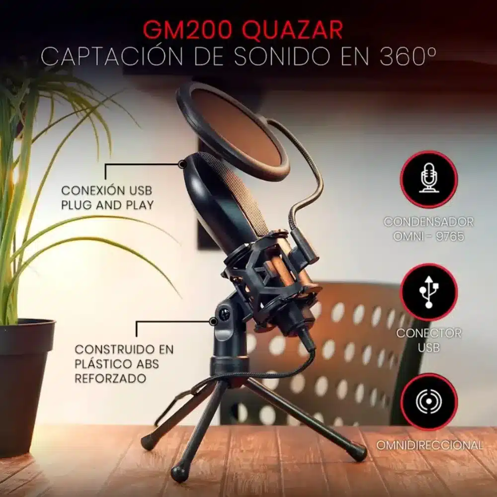 ⁦Redragon GM200 Gaming Stream Microphone⁩ - الصورة ⁦6⁩