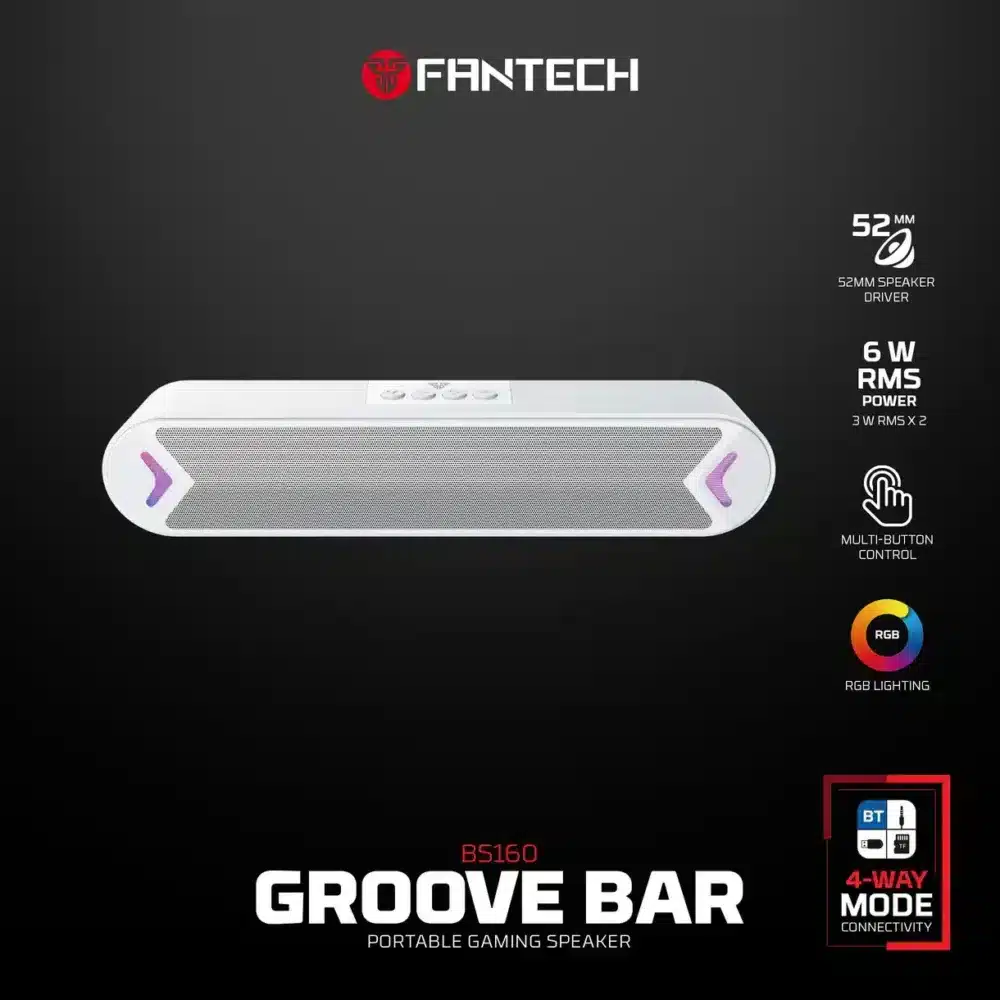 ⁦Fantech Groove Bar BS160 BS-160 Wireless Bluetooth Portable Gaming Speaker⁩ - الصورة ⁦2⁩