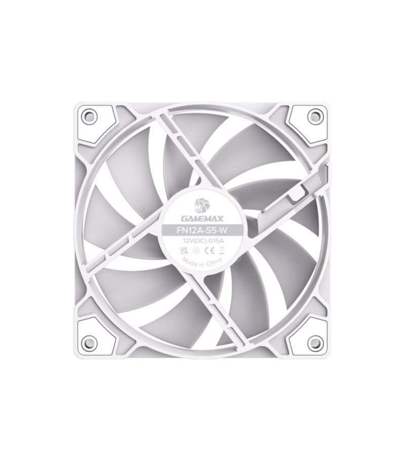 ⁦FN12A-S5-W 120mm White ARGB Fan⁩ - الصورة ⁦2⁩