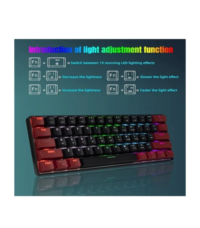 ⁦JEDEL KL69 Gaming Mechanical Keyboard⁩ - الصورة ⁦2⁩
