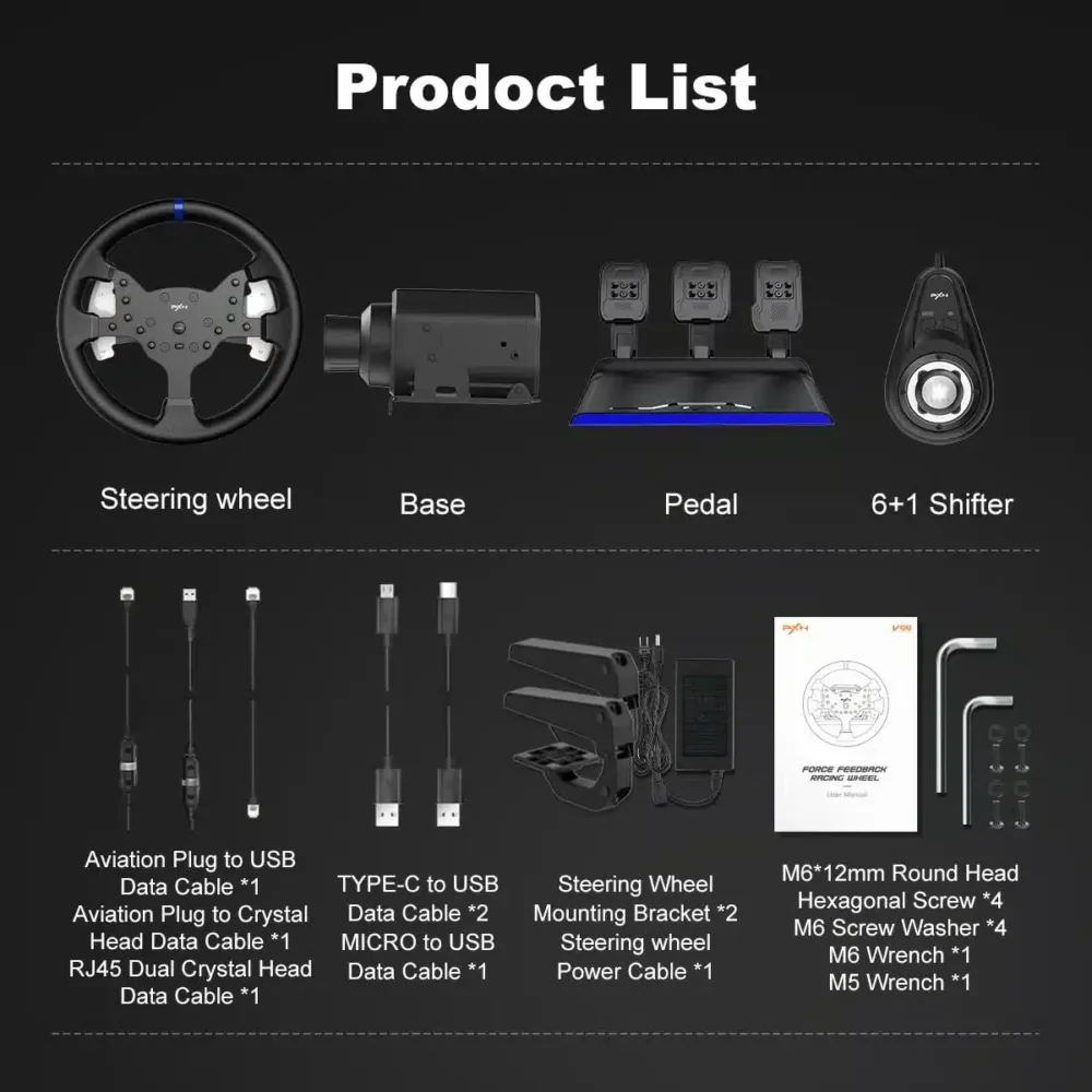 ⁦PXN V99 Steering Wheel⁩ - الصورة ⁦8⁩