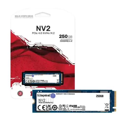 Kingston 250GB NV2 PCIe 4.0 3000mb NVMe SSD