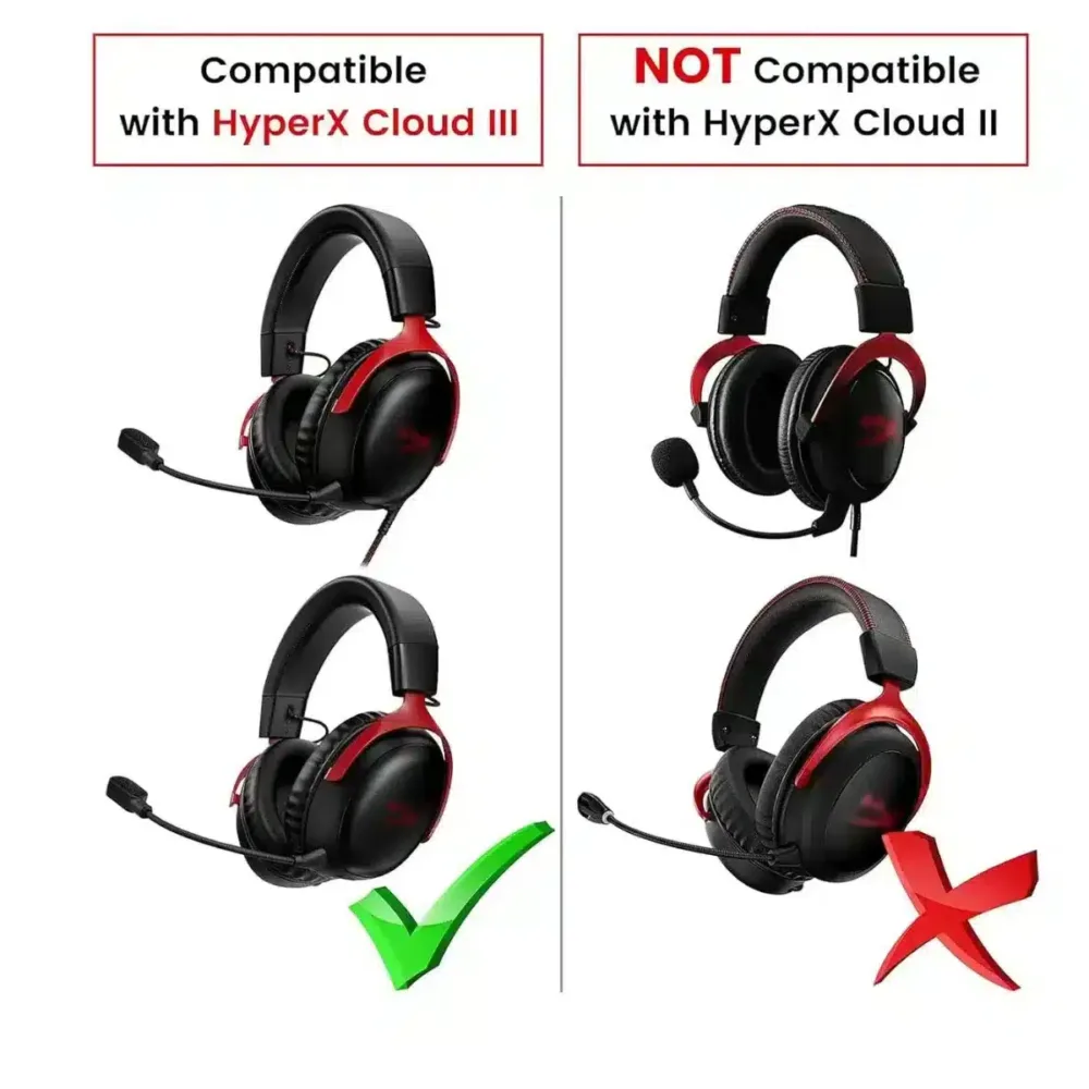 ⁦Mic Replacement for HyperX Cloud III Gaming Headset 3.5mm⁩ - الصورة ⁦3⁩