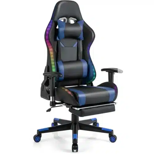 COSTWAY Gaming Chair with RGB