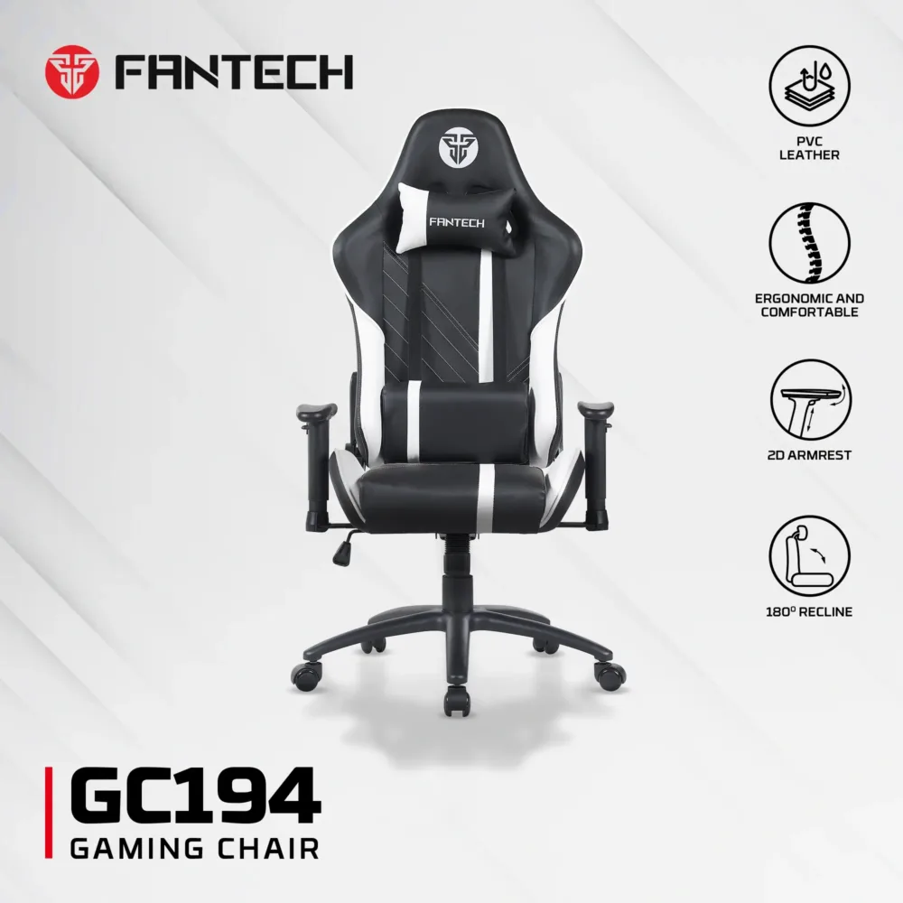 ⁦FANTECH GC194 GAMING CHAIR BLACK⁩ - الصورة ⁦2⁩