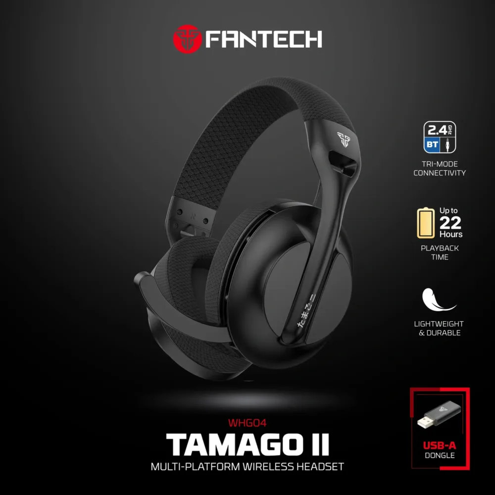 ⁦Fantech Whg04 Tamago II Wireless Gaming Headset⁩ - الصورة ⁦4⁩