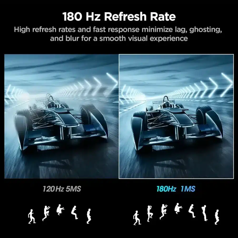 ⁦KOORUI 24E6CA 24-inch FHD 180Hz Curved Gaming Monitor⁩ - الصورة ⁦2⁩