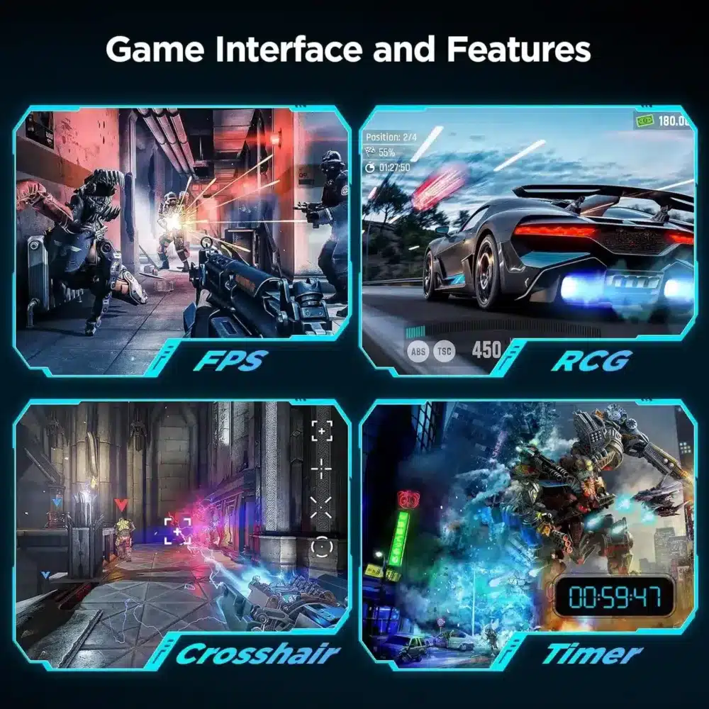 ⁦KOORUI 24E6CA 24-inch FHD 180Hz Curved Gaming Monitor⁩ - الصورة ⁦7⁩