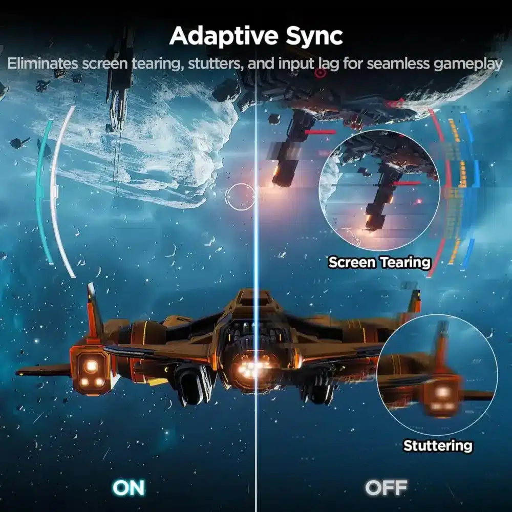 ⁦KOORUI 27E6QCA 27-inch QHD 180Hz Curved Gaming Monitor⁩ - الصورة ⁦2⁩