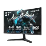 KOORUI 27E6QCA 27-inch QHD 180Hz Curved Gaming Monitor