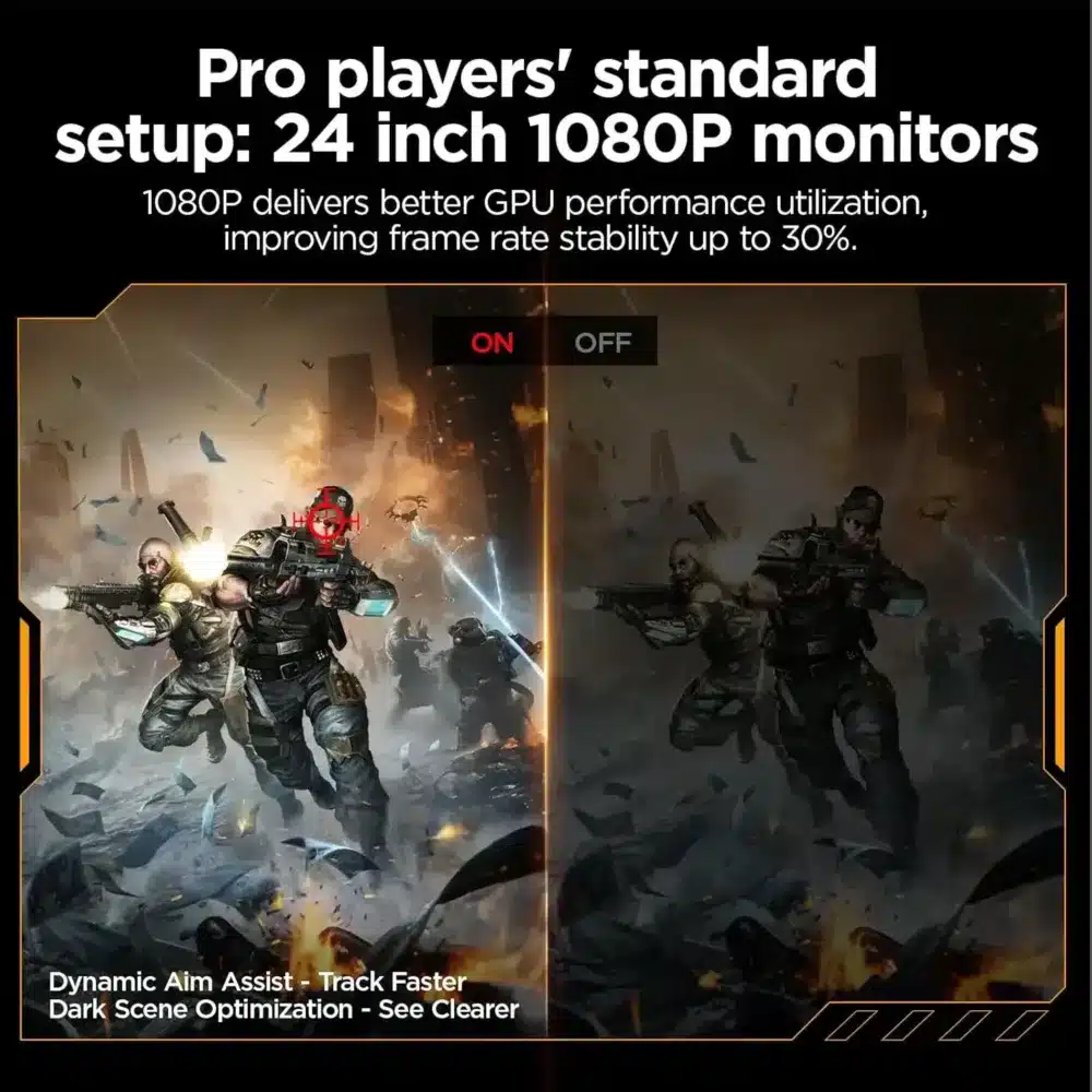 ⁦KOORUI G2411P 24-inch IPS FHD 200Hz Gaming Monitor⁩ - الصورة ⁦4⁩