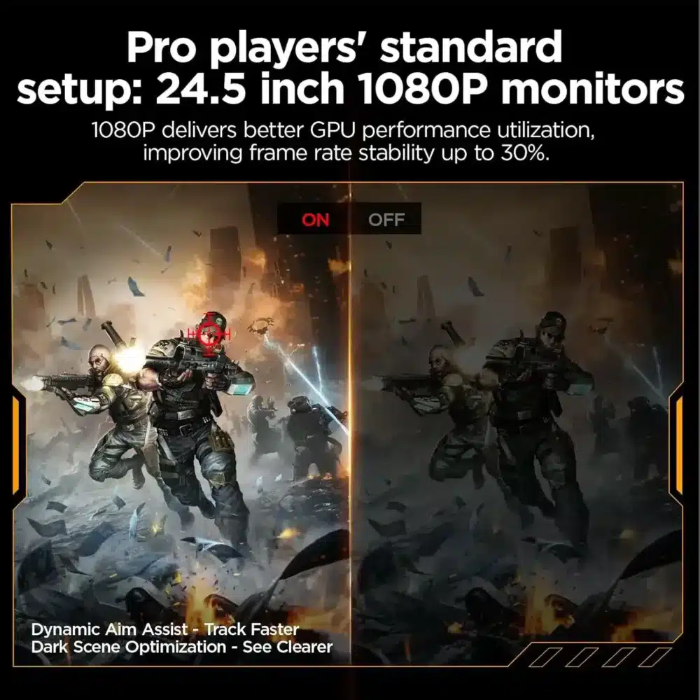 ⁦KOORUI G2511E 24-5 inch IPS FHD 320Hz Gaming Monitor⁩ - الصورة ⁦3⁩