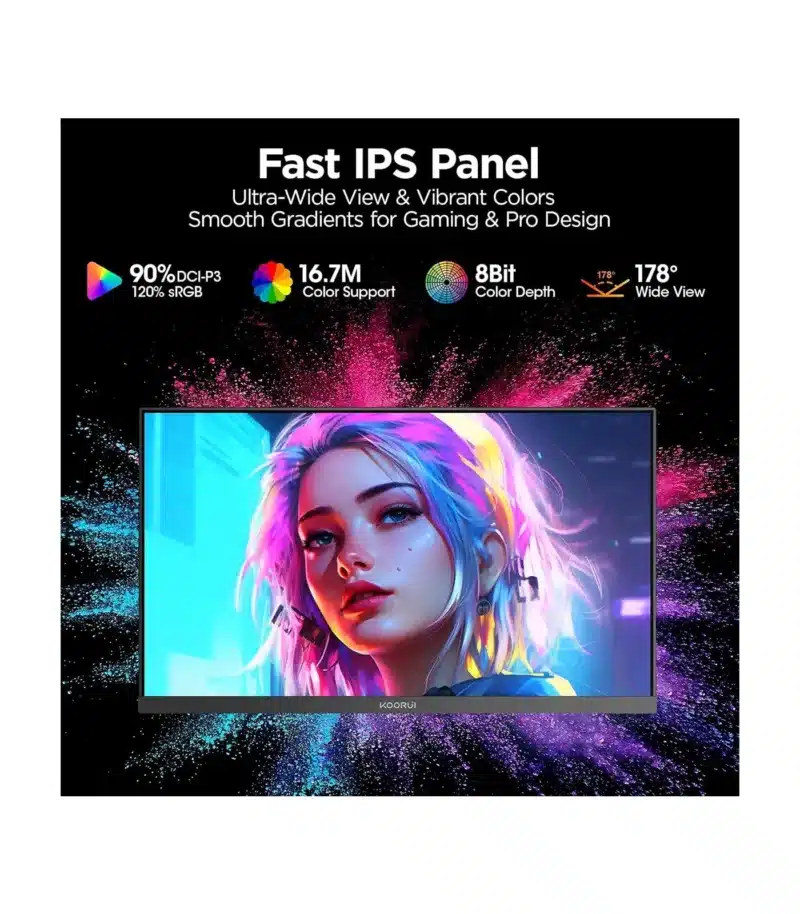 KOORUI G2722P 27-inch IPS QHD 200Hz Gaming Monitor