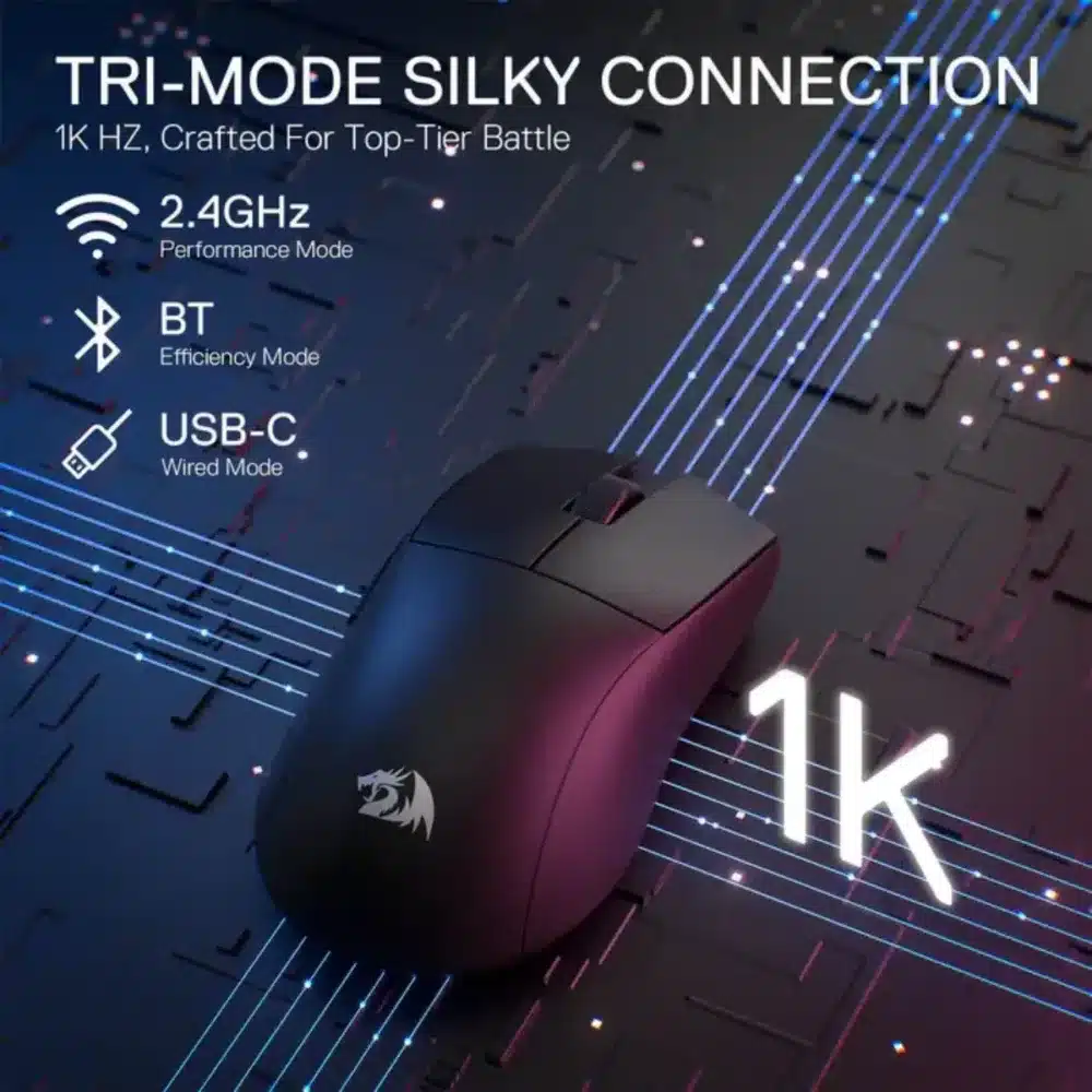 ⁦Redragon M916 STD 3-Mode Wireless Gaming Mouse⁩ - الصورة ⁦4⁩