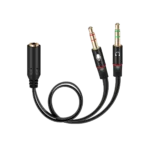 Audio Aux 2 in 1 Splitter Headphone and Mic