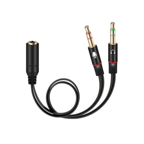 Audio Aux 2 in 1 Splitter Headphone and Mic