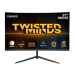 Twisted Minds 27 Curved QHD 180HZ, IPS, 0.5 MS, HDMI 2.1 Gaming Monitor - TMC27Q180VA