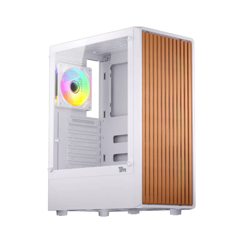 Twisted Minds WOODX Gaming Case Mid Tower - White - TM-WOODX-W