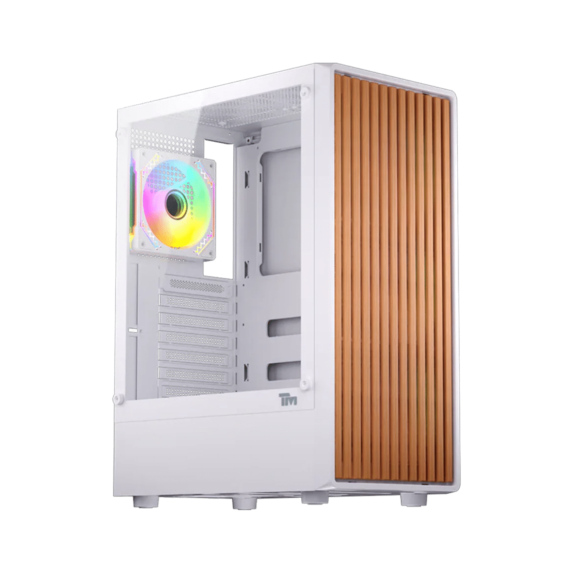 Twisted Minds WOODX Gaming Case Mid Tower - White - TM-WOODX-W